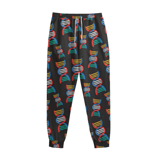 DNA Strands Pattern Print Sweatpants