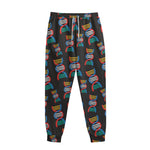 DNA Strands Pattern Print Sweatpants