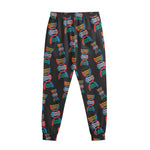 DNA Strands Pattern Print Sweatpants