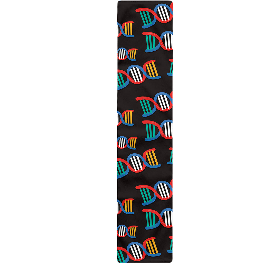 DNA Strands Pattern Print Table Runner