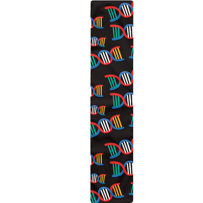 DNA Strands Pattern Print Table Runner