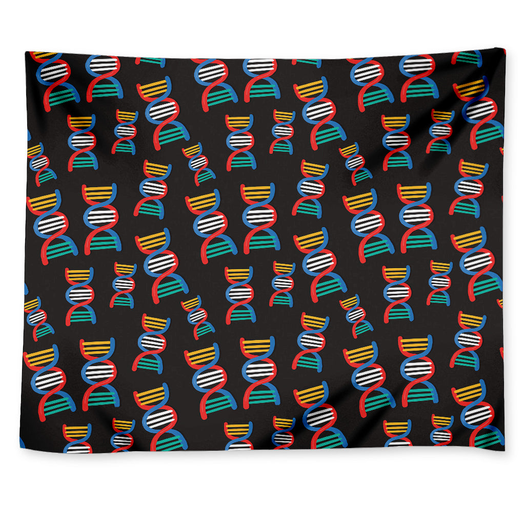 DNA Strands Pattern Print Tapestry