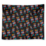 DNA Strands Pattern Print Tapestry