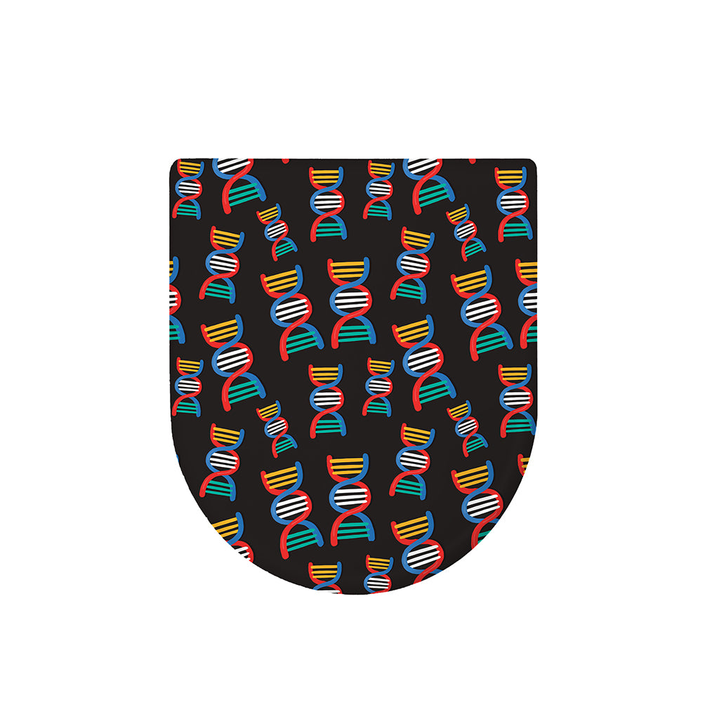 DNA Strands Pattern Print Toilet Lid Cover