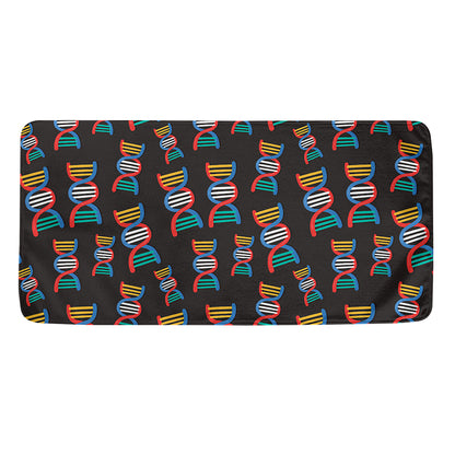 DNA Strands Pattern Print Towel
