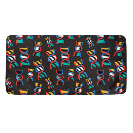 DNA Strands Pattern Print Towel