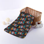 DNA Strands Pattern Print Towel
