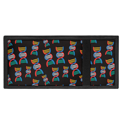 DNA Strands Pattern Print Trifold Wallet