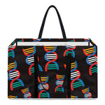 DNA Strands Pattern Print Utility Tote Bag