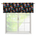 DNA Strands Pattern Print Window Valance