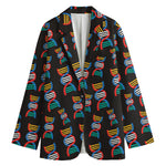 DNA Strands Pattern Print Women's Blazer