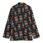 DNA Strands Pattern Print Women's Blazer