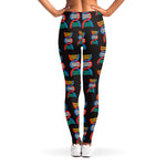 DNA Strands Pattern Print Women's Leggings
