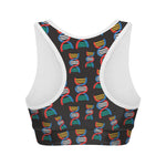 DNA Strands Pattern Print Women's Sports Bra