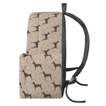 Doberman Pinscher Pattern Print Backpack