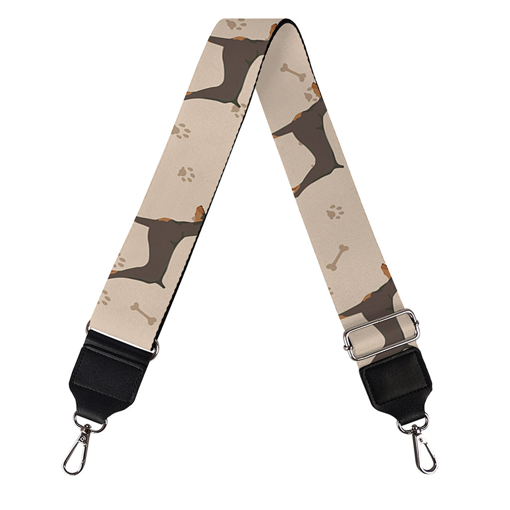 Doberman Pinscher Pattern Print Bag Strap