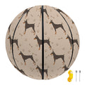 Doberman Pinscher Pattern Print Basketball