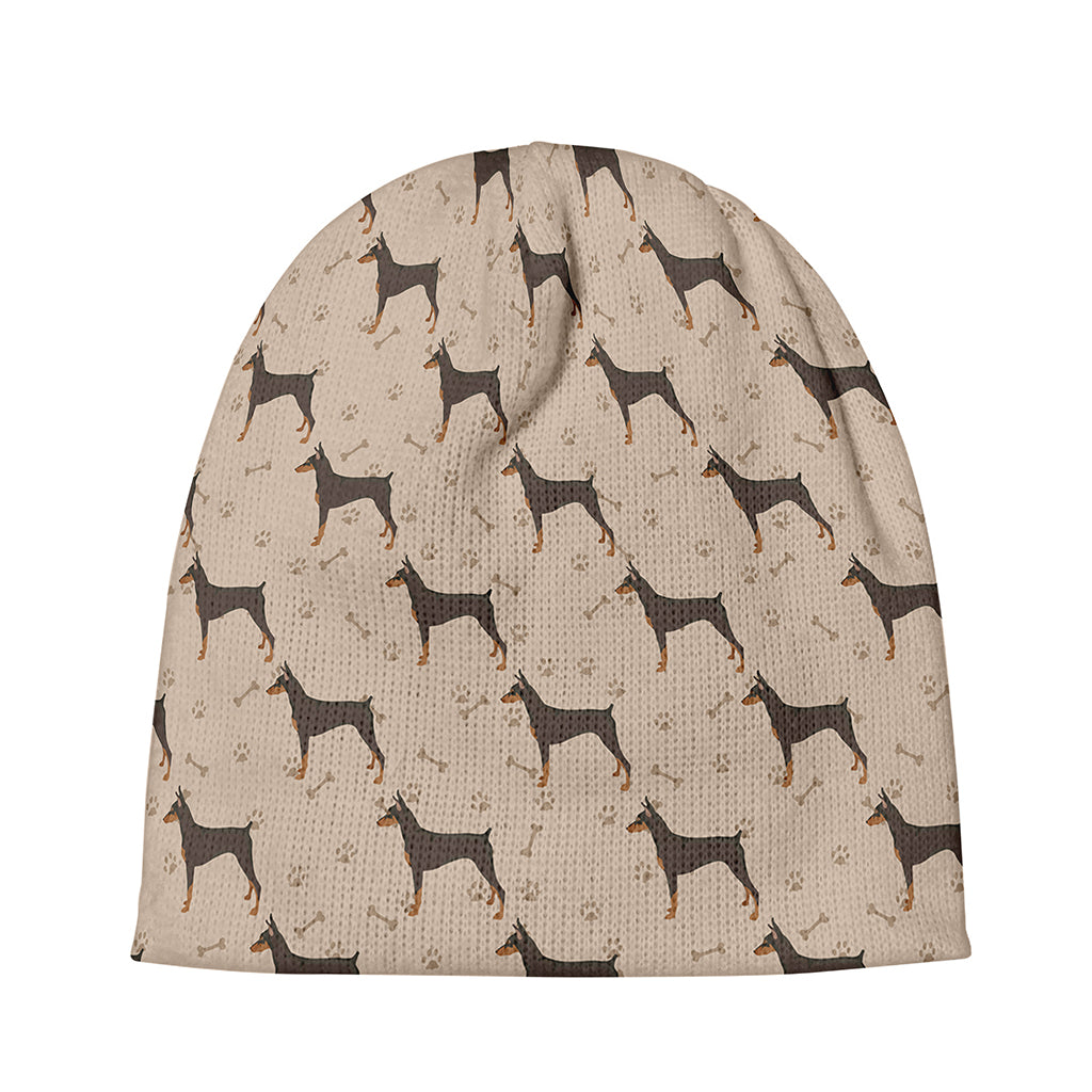 Doberman Pinscher Pattern Print Beanie