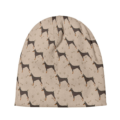Doberman Pinscher Pattern Print Beanie