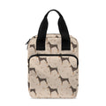 Doberman Pinscher Pattern Print Bible Tote Bag