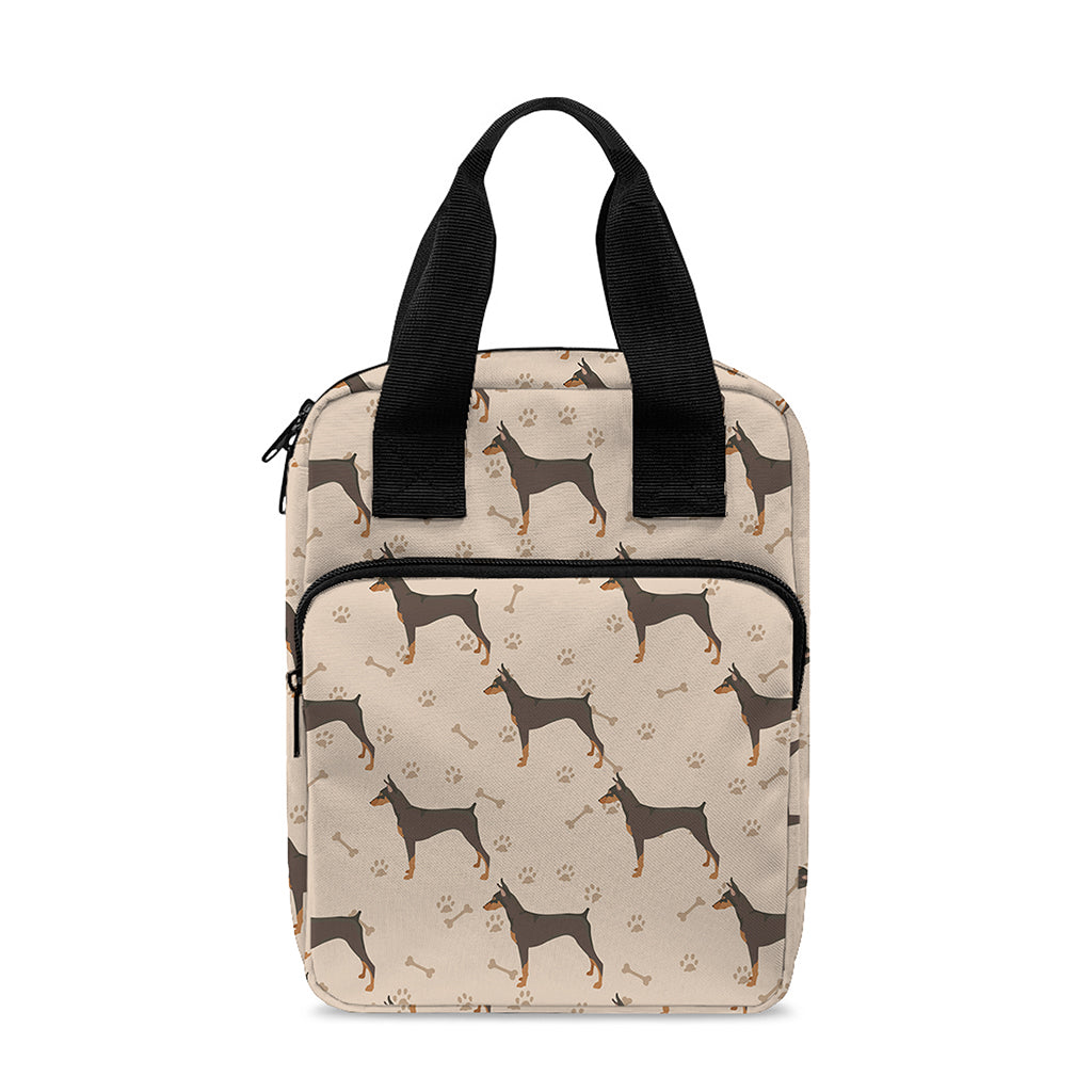 Doberman Pinscher Pattern Print Bible Tote Bag