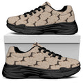 Doberman Pinscher Pattern Print Black Chunky Shoes