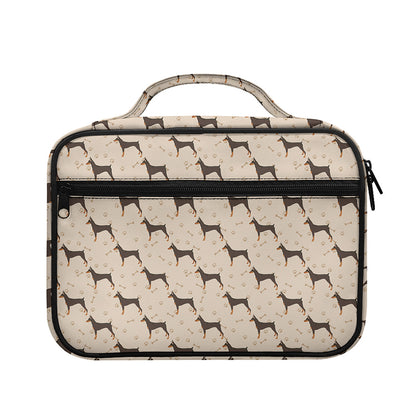 Doberman Pinscher Pattern Print Briefcase Bible Bag