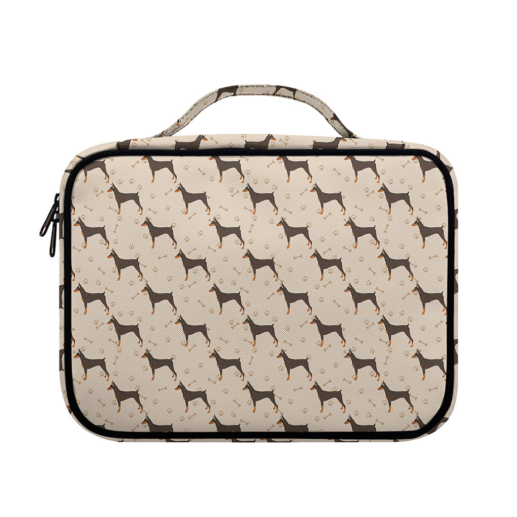 Doberman Pinscher Pattern Print Briefcase Bible Bag