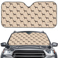 Doberman Pinscher Pattern Print Car Windshield Sun Shade