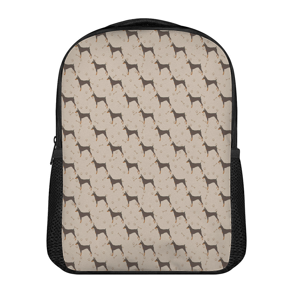 Doberman Pinscher Pattern Print Casual Backpack