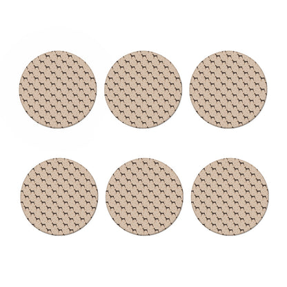 Doberman Pinscher Pattern Print Coaster Set
