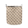 Doberman Pinscher Pattern Print Collapsible Laundry Basket