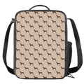 Doberman Pinscher Pattern Print Crossbody Lunch Bag
