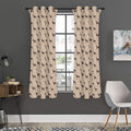 Doberman Pinscher Pattern Print Grommet Curtain Panels