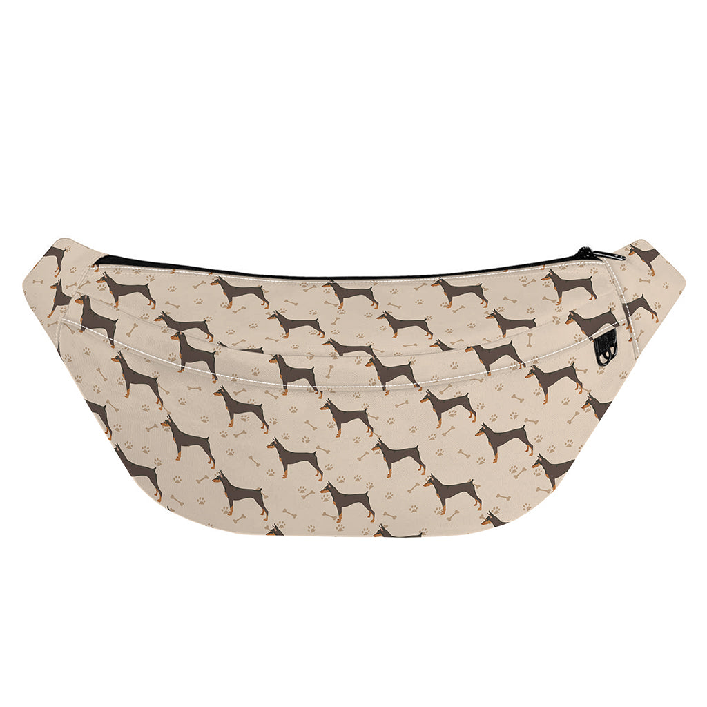 Doberman Pinscher Pattern Print Fanny Pack