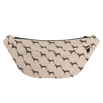 Doberman Pinscher Pattern Print Fanny Pack