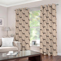 Doberman Pinscher Pattern Print Grommet Curtains