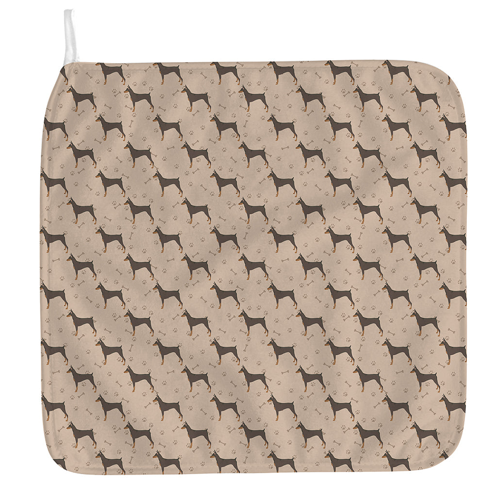 Doberman Pinscher Pattern Print Hand Towel