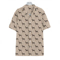 Doberman Pinscher Pattern Print Hawaiian Shirt