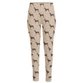 Doberman Pinscher Pattern Print High-Waisted Pocket Leggings