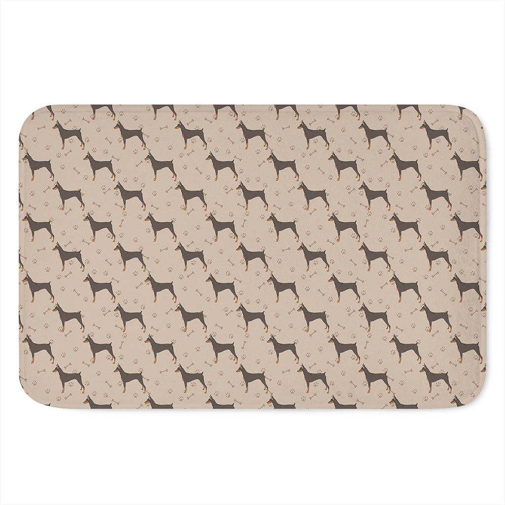Doberman Pinscher Pattern Print Indoor Door Mat