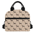 Doberman Pinscher Pattern Print Insulated Lunch Bag