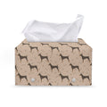 Doberman Pinscher Pattern Print Leather Tissue Box Cover