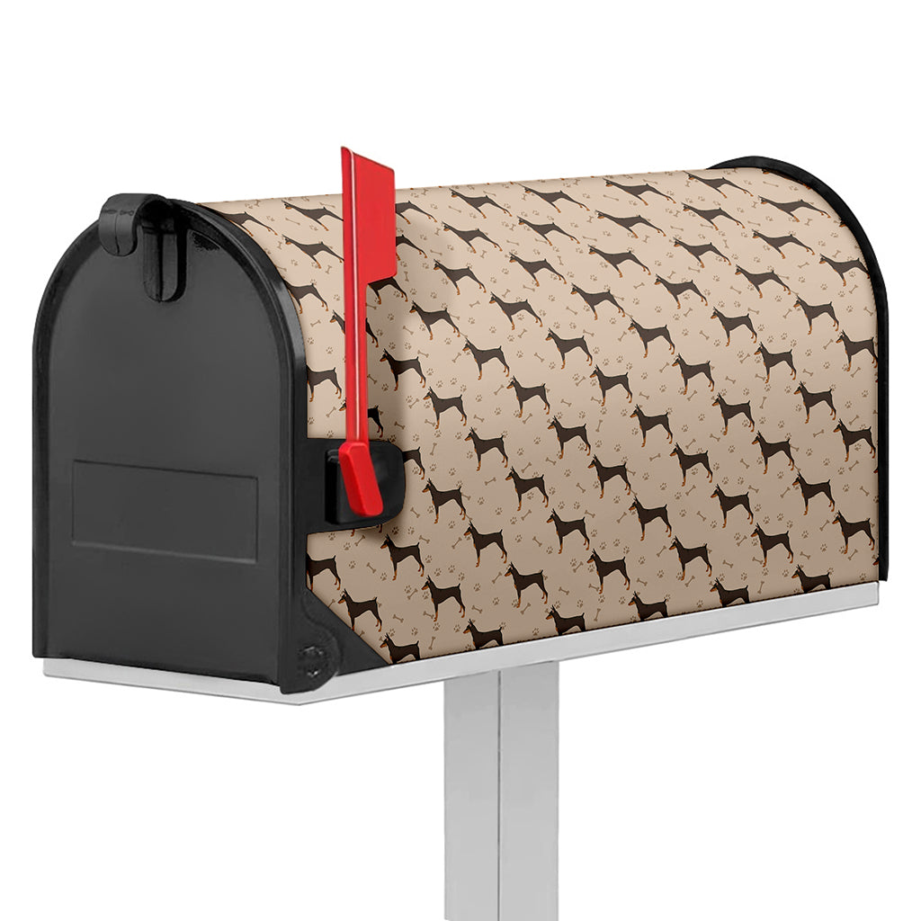 Doberman Pinscher Pattern Print Mailbox Cover