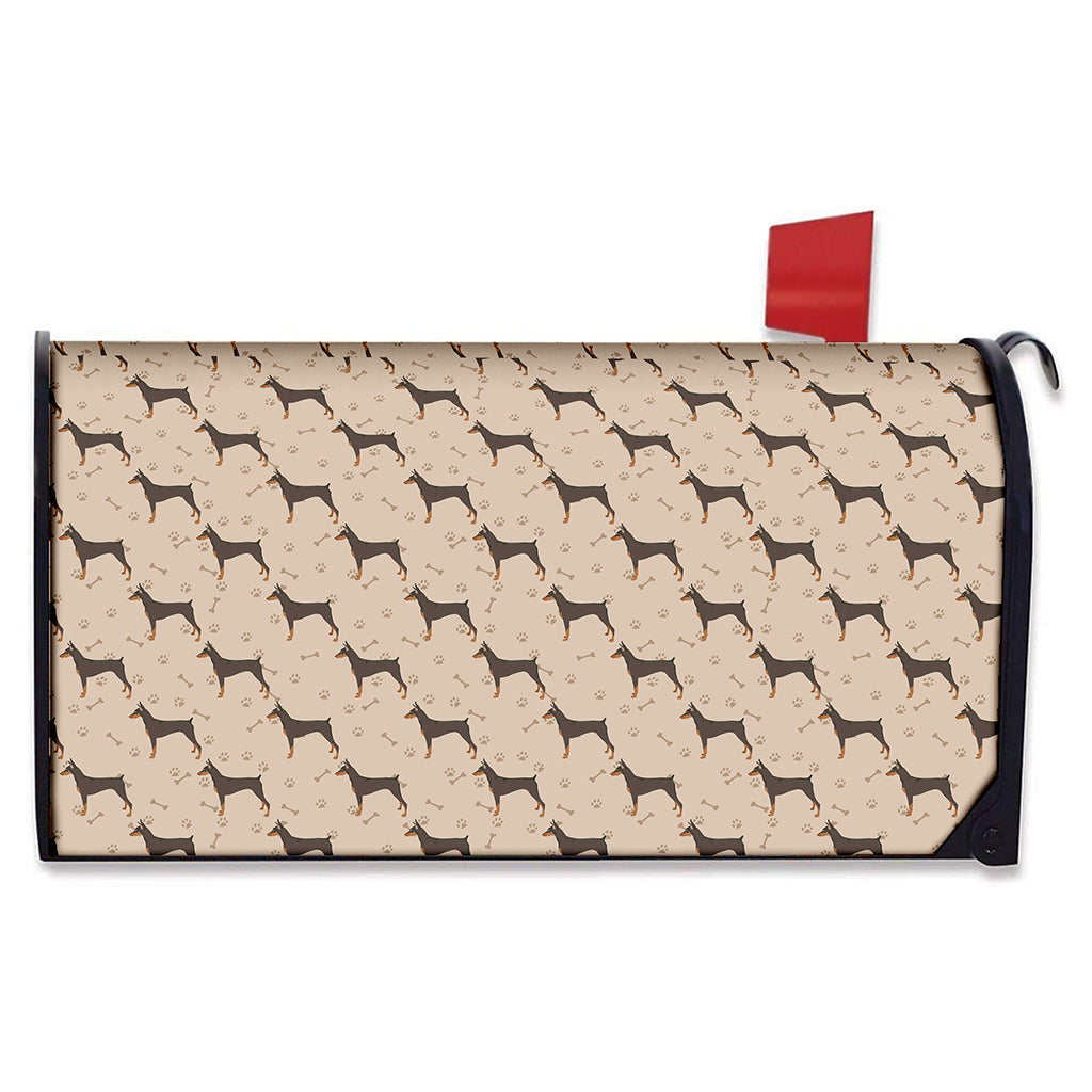 Doberman Pinscher Pattern Print Mailbox Cover
