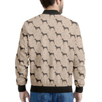 Doberman Pinscher Pattern Print Men's Bomber Jacket