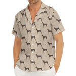 Doberman Pinscher Pattern Print Men's Deep V-Neck Shirt