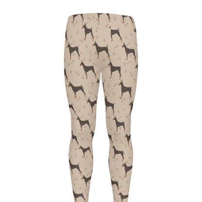Doberman Pinscher Pattern Print Men's leggings