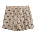 Doberman Pinscher Pattern Print Mesh Shorts