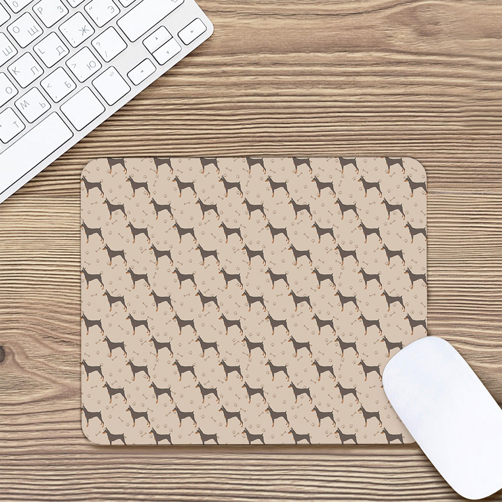 Doberman Pinscher Pattern Print Mouse Pad
